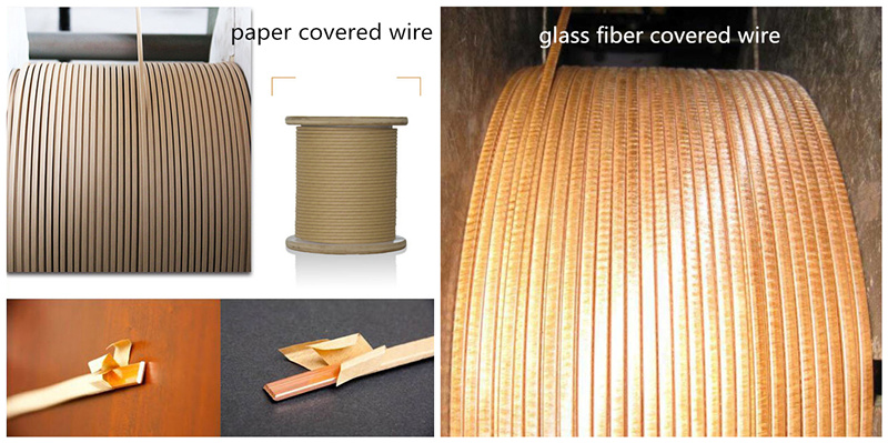 paper and glass fiber covered wire